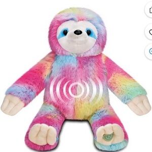Health Touch Plush Rainbow Sloth Massager